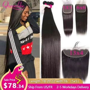Bundles Brazilian Weave 30 40 Inch Straight Human Hair
