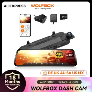 WOLFBOX G930 10 Inch Wifi Dash Camera 4K Car