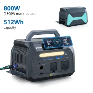 Lightweight & Quiet Solar Generator for Camping, Home Emergency, RV & Outdoor Travel
