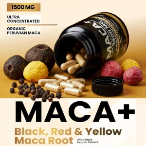 Organic Maca Root Powder Capsules for Men and Women